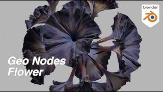  Flower 花 / Blender Geometry Node 3.1 Tutorial