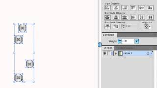 Align & Distribute Objects in Illustrator including Key Object Align & Artboard Align