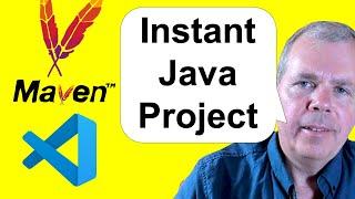 How to create maven project in vs code