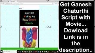 Ganesh Chaturthi wishing Script with Song & Movie | Whatsapp viral script download(Free)