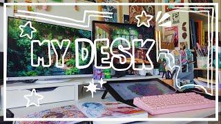 Desk Tour + Art Supplies 