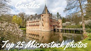 TOP 25 Best-Selling PHOTOS of CASTLES #microstock #shutterstock #stockphotography #castle #castillo