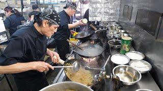 Huge Servings at the Popular Chinese Restaurants With Too Many Orders! Wok Skills in Japan