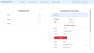 Placement cell web application | NodeJs | MongoDB