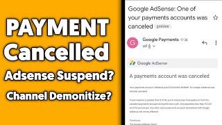 Your Payment account was cancelled || Adsense disable ho gya || Technical shezadi