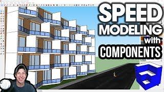 SKETCHUP SPEED MODELING - Modeling a Building with Components