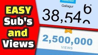 How to Get Subscribers and Views Fast 2019! (Get More Subs)