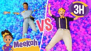Blippi VS Meekah's Opposites Challenge | Educational Videos for Kids | Blippi and Meekah Kids TV