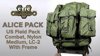 ALICE Pack | US LC-2 Field Pack (MEDIUM) and Frame | How to Attach the Pack to the Frame