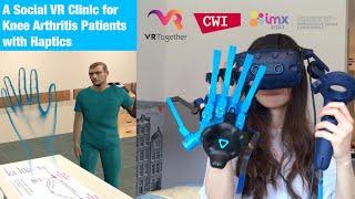 IMX2020 (demo): A Social VR Clinic for Knee Arthritis Patients with Haptics