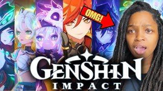 NEW PLAYER Reacts to EVERY Genshin Impact Trailer!  First Impressions! (PT. 2)