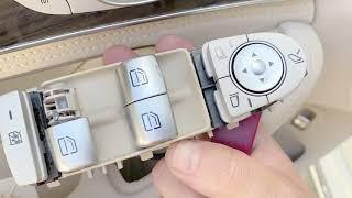 EASY!  How to fix a broken or worn window switch in a W205 Mercedes C Class C300, C43, C63