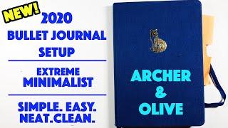 2020 New Bullet Journal Setup | Archer & Olive | Minimalist | Plan With Me