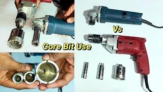 Core Bit Use , Angle Grinder Machine Vs Drill Machine , Angle Grinder Machine Bearing damage problem