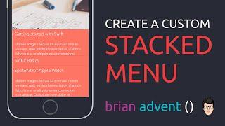 iOS Swift Tutorial: Create an Animated Control - Stacked Menu