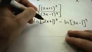  Derivatives of Logarithmic Functions 