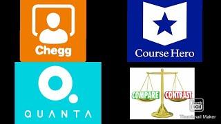 Qanda teacher apps comparison with Chegg and course hero