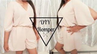 DIY: How to make a Romper #EASY SEWING -Beginner friendly