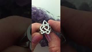 Sister's Knot Celtic Ring,  Celtic family Knot Heart Ring,Irish Ring,Love Knot Ring, Sisters Ring