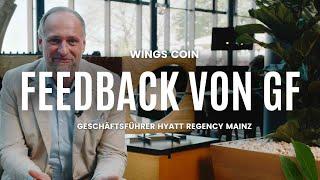 Wings Coin | Feedback vom Geschäftsführer vom Hyatt Regency Mainz (Malte Budde im Interview)