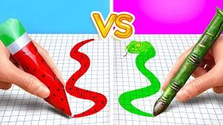 NEW 123 GO! GOOD vs BAD Students! Awesome School Hacks and Crafts by 123 GO!