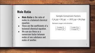 Chemistry: Video 6-1: Introduction to Stoichiometry