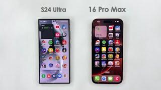 iPhone 16 Pro Max vs Samsung S24 Ultra - Speed Test in 2025!