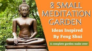 8 Small Meditation Garden Ideas Inspired By Feng Shui | Zen Garden Plants, Location #zengarden