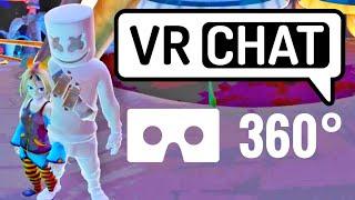 VRchat 360 video VR Box Marshmello Virtual Reality PSVR Oculus Go