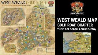 West Weald Map for Elder Scrolls Online: Gold Road (ESO)