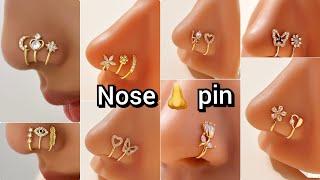 Gold Nose Pin Nose Koka Design Gold different types designs !!Plaster Nose Pin Design 2024 