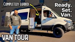 He Turned a Cargo Van into a Luxury Apartment Built to Survive ANYTHING!