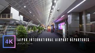 Surprisingly Empty Jaipur Airport Departures | Virtual Walking Tour | Jaipur, India