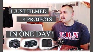 FILMING 4 PROJECTS in 1 Day!!! | Behind-the-Scene | Team Rubalcava Network