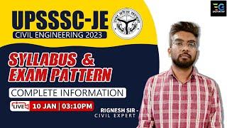 UPSSSC-JE Syllabus & Exam Pattern related Complete Information by Rignesh sir