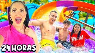 24 HORAS EN UN PARQUE ACUÁTICO con todo el team Karmas ‍️ | Karla Bustillos