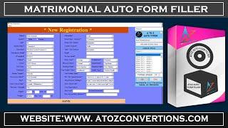 matrimonial auto form filler | atoz auto form filling software  | atoz auto  form filler |