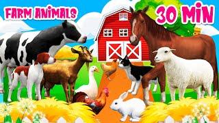 Farm animal sounds Farm animals for kids Learn Farm animals