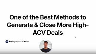 Use this Method to Close High-ACV Software Deals