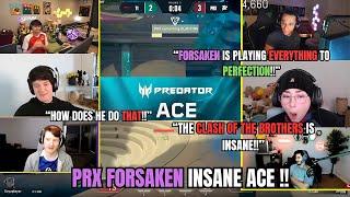 VALORANT pros and streamers react to PRX f0rsaken's insane ACE against T1