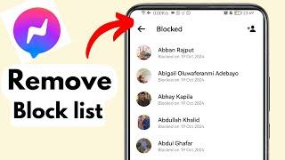 How To Delete Block List on Messenger 2025 - Full Guide