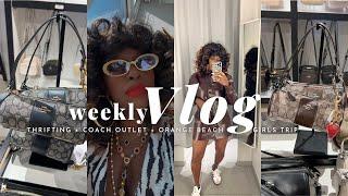 VLOG: Thrift with Me | Girls Trip - Orange Beach | COACH + H&M + Forever 21