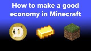 how to make a good economy in minecraft