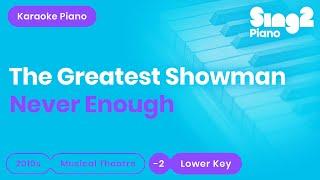 The Greatest Showman | Loren Allred - Never Enough (Lower Key) Karaoke Piano