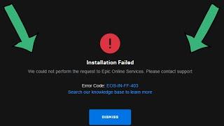 Fix epic games launcher installation failed we could not perform the request to epic online services