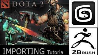 [Tutorial] Dota 2 Workshop: Importing a hero in 3dsmax and zbrush