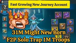 36 Day Old F2P Solo Trap 1M Troops || Darkness Vanguard Event Complete || Lords Mobile