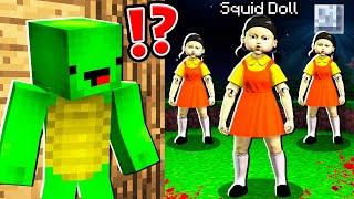 Creepy SQUID DOLL vs JJ and MIKEY at 3:00am ? - in Minecraft Maizen