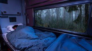  Sleep Immediately Within 5 Minutes With Heavy Rain On Window On The Train| Rain Sound For Sleep