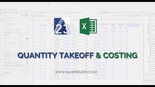 ArchiCAD 23 + Excel | Quantity Take-off and Cost Estimating